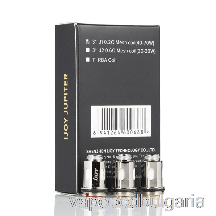 Vape 10000 Дръпки Ijoy Jupiter резервни бобини 0.2ohm бобини